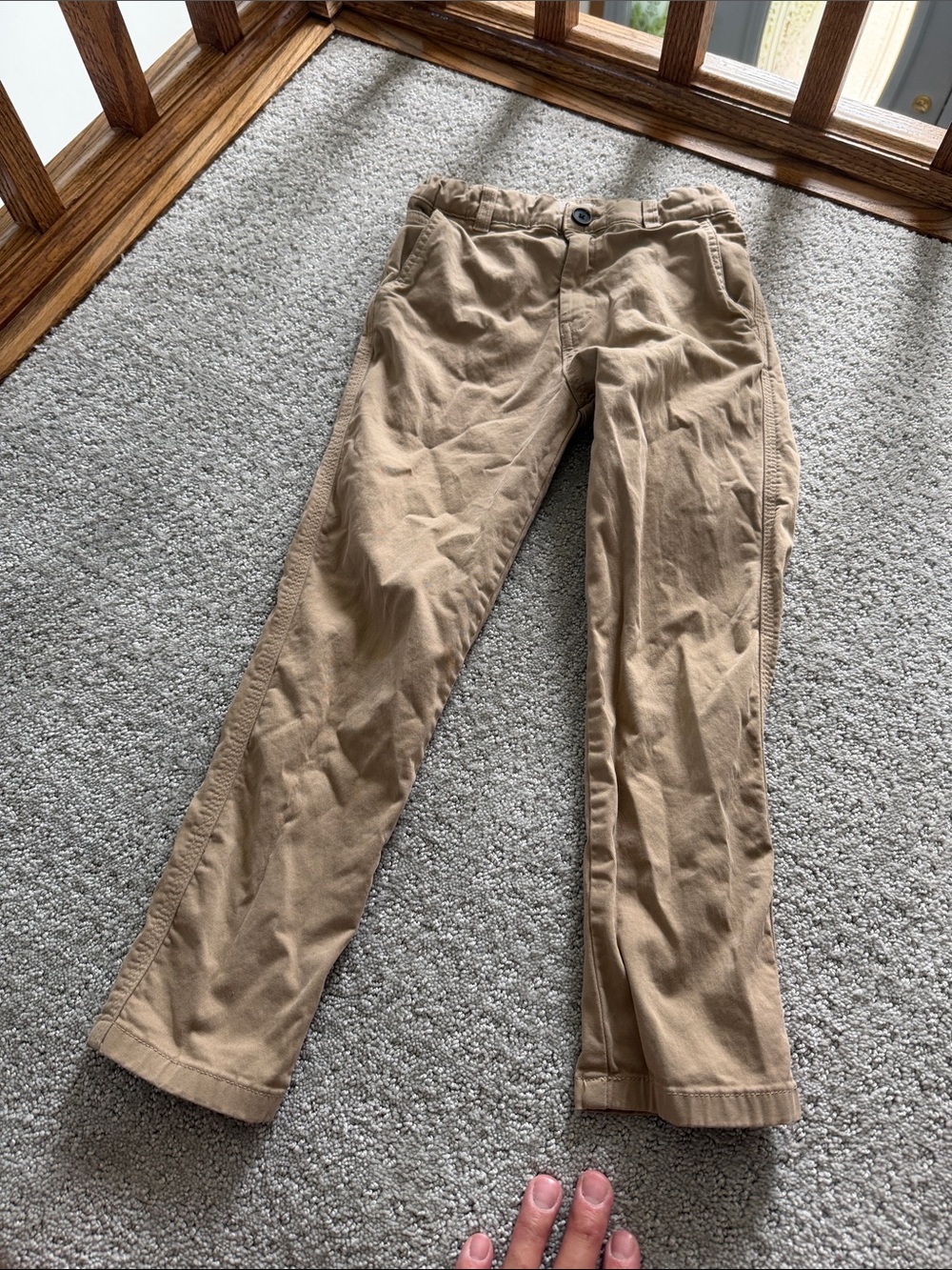 Zara Kids Tan Chino-Style Formal Trousers